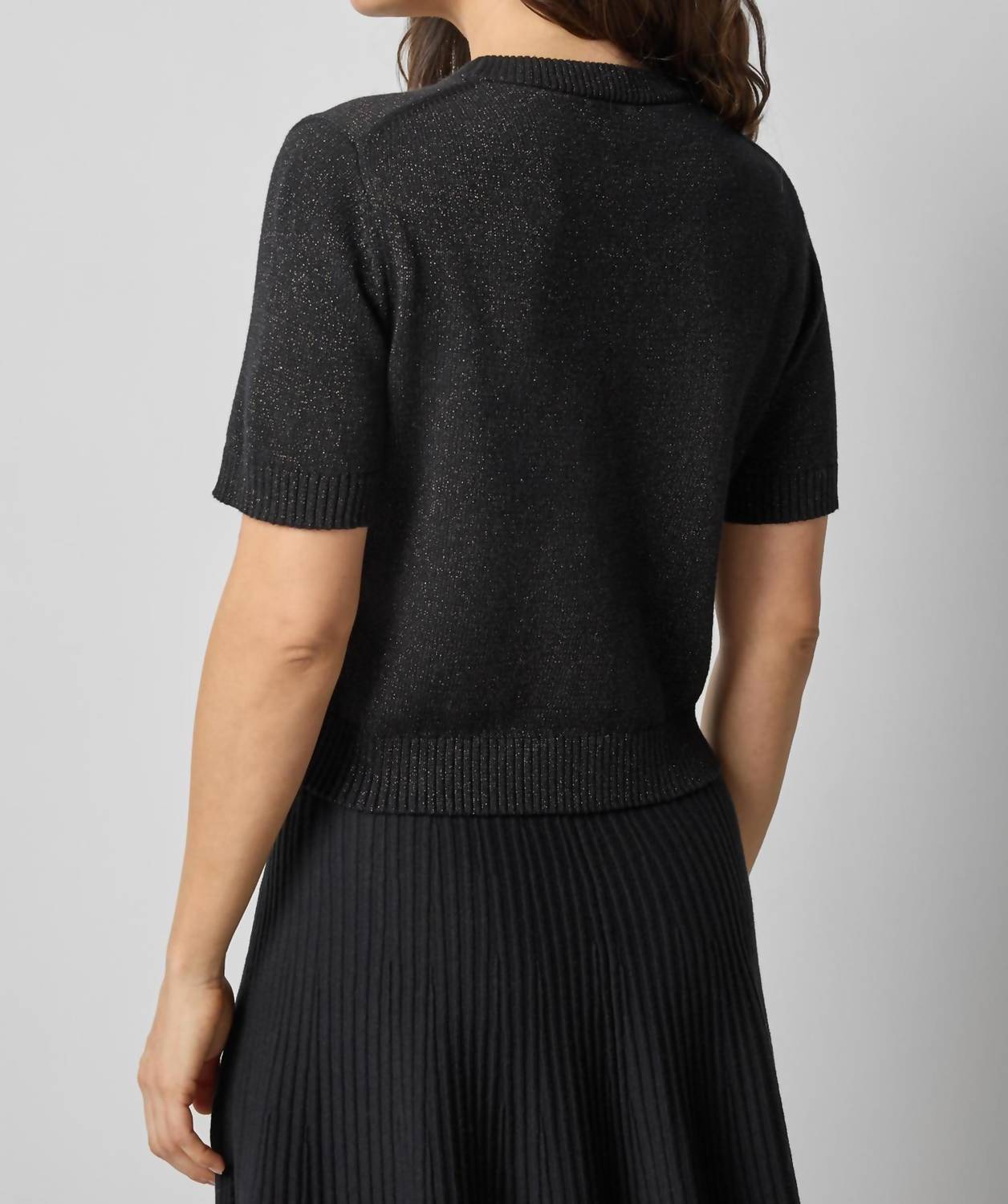 Lilla P - Short Sleeve Sparkle Sweater