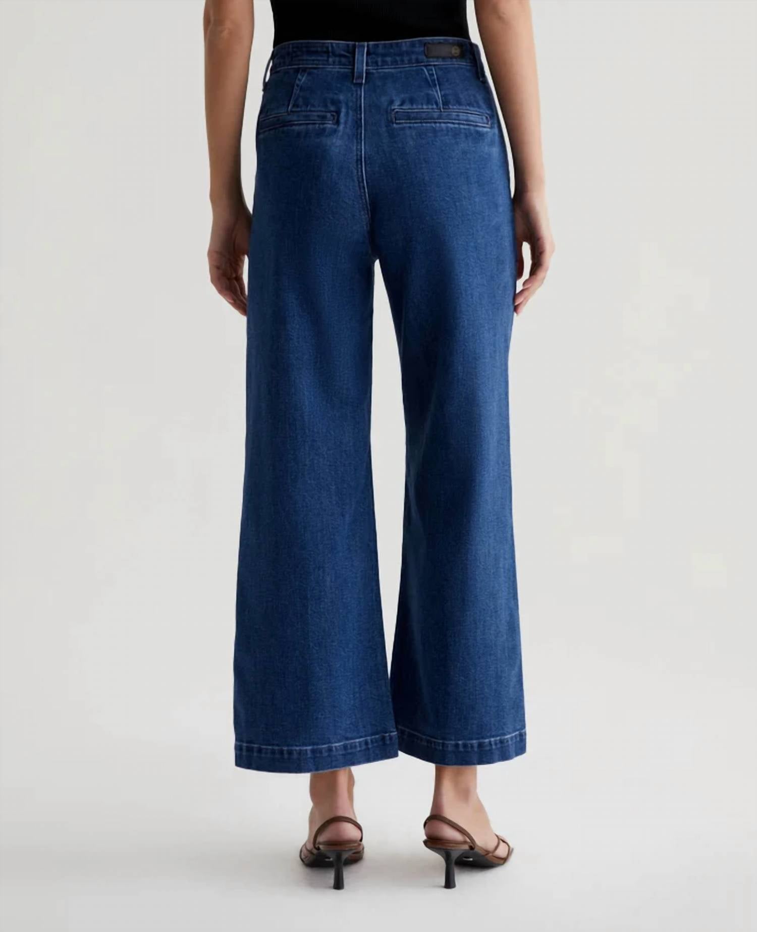 Ag Jeans - Daneel High-rise Wide Leg Crop Jeans