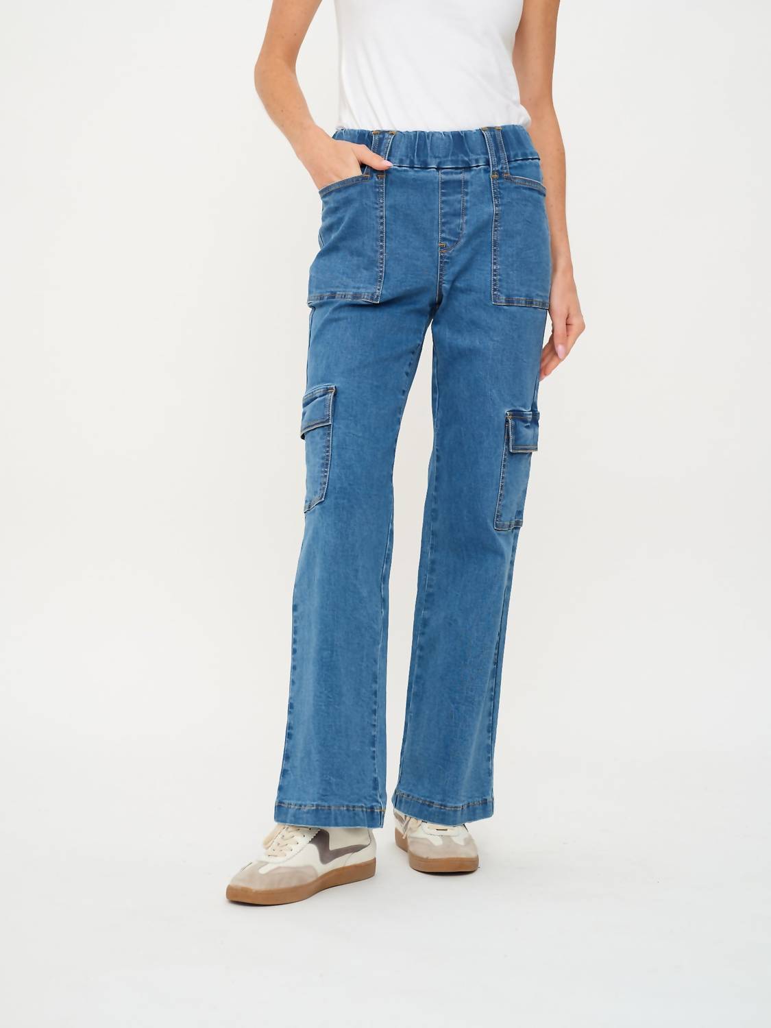 Six/Fifty - Lucy Denim Cargo Pants