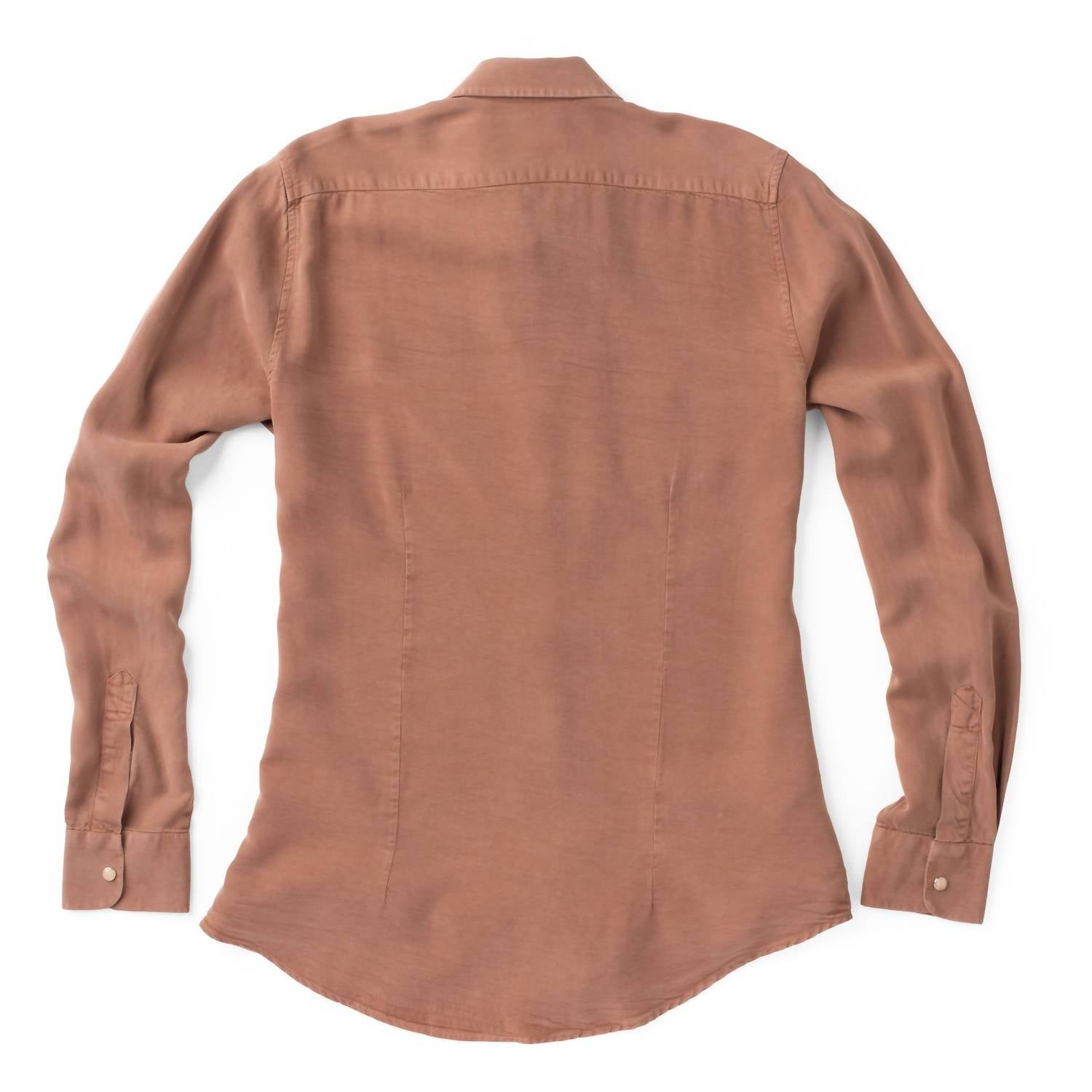 Madison Creek Outfitters Claire Solid Shirt in copper - women's long sleeve top - alternate view