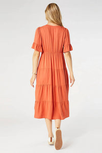 Coco + Carmen - Margaux Tiered Ruffle Sleeve Dress