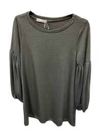 Pixi + Ivy Women's Bubble Sleeve Dress in taupe - women's dress