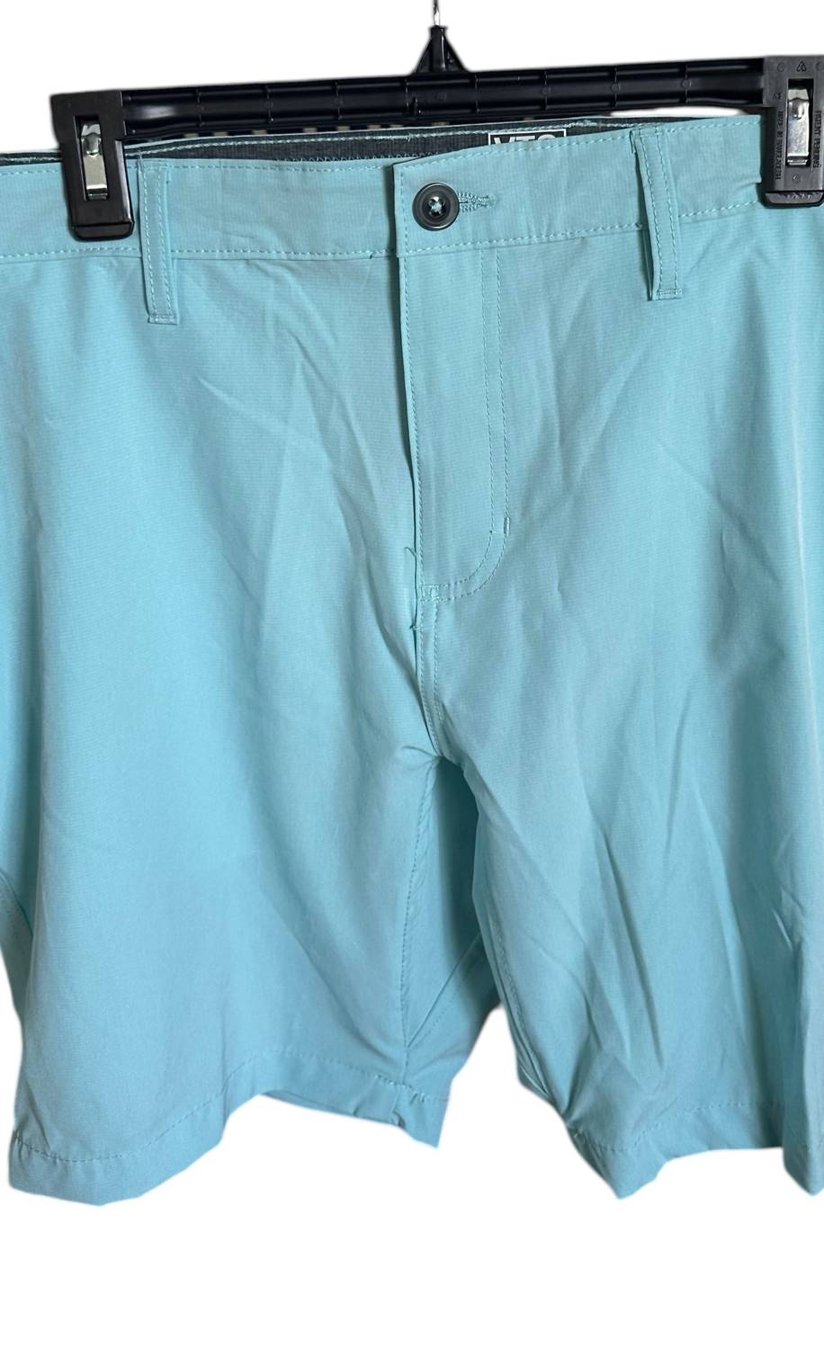 VINTAGE 1946 Men's Micrograph Hybrid Gurkha Short in porcelain blue - men's shorts - detail view
