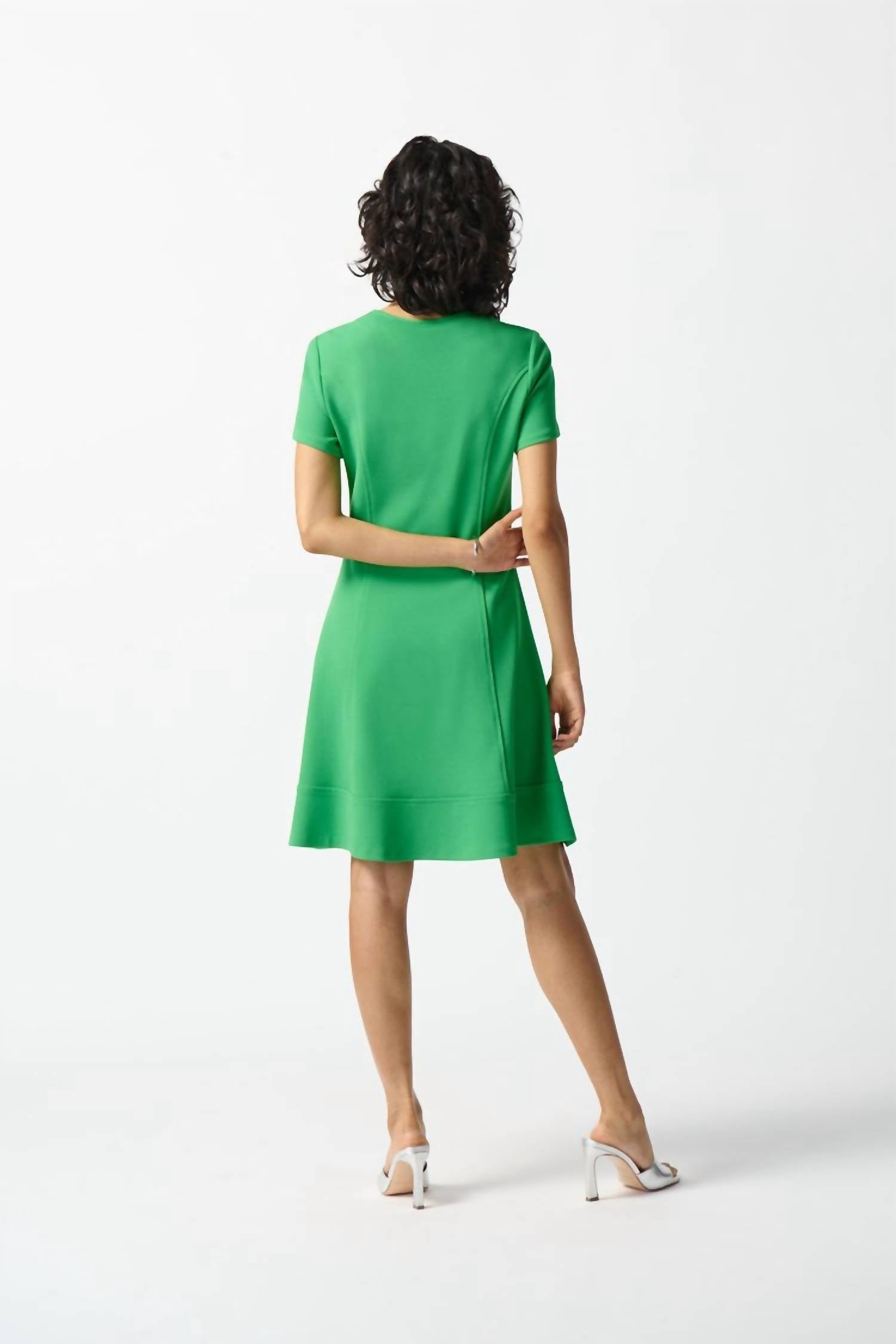 Joseph Ribkoff - A-line Mini Crepe Dress