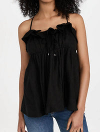 JAYCE LINEN LACED EMPIRE TOP