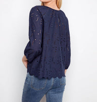 Charlie B - 3/4 Raglan Sleeve Blouse
