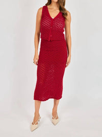 Sadie & Sage - Women's Venus Knit Midi Skirt