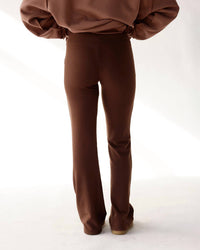 Things Between High-rise Fleece Leggings in maple mocha - women's pants - detail view