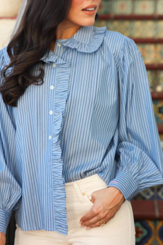 Karlie - Poplin Pleat Top