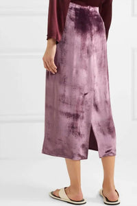 Vince - Velvet Midi Skirt