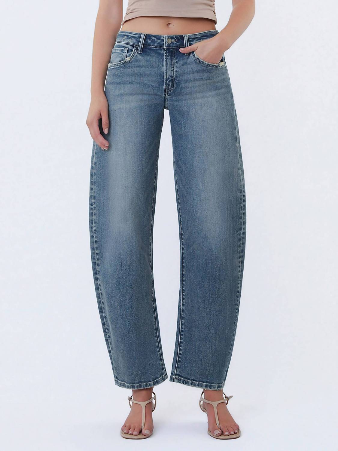 Flying Monkey - High Rise Slim Barrel Jeans