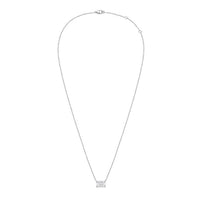 Diana M Jewels - Women's 1.00 ct Diamond Solitaire Emerald Cut Pendant - Delicate