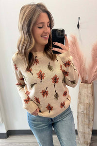 Staccato - Maple Leaf Crew Neck Sweater