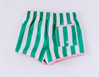 Love, George - Boy's Cabana Stripe Swim Trunks