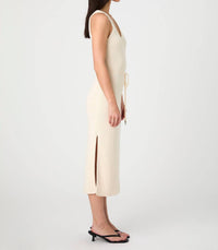French Connection - Terry Spun V Neck Midi Dress