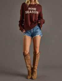 Panache Apparel - Wine Season Sweater