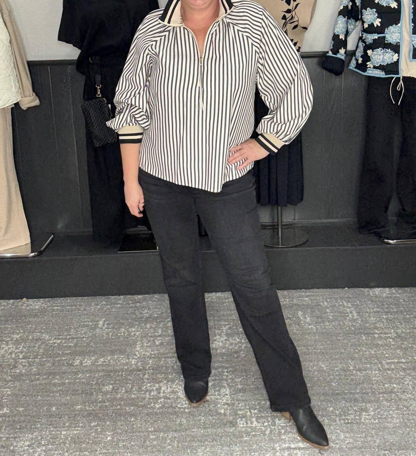 Entro - Striped Monochrome Shirt