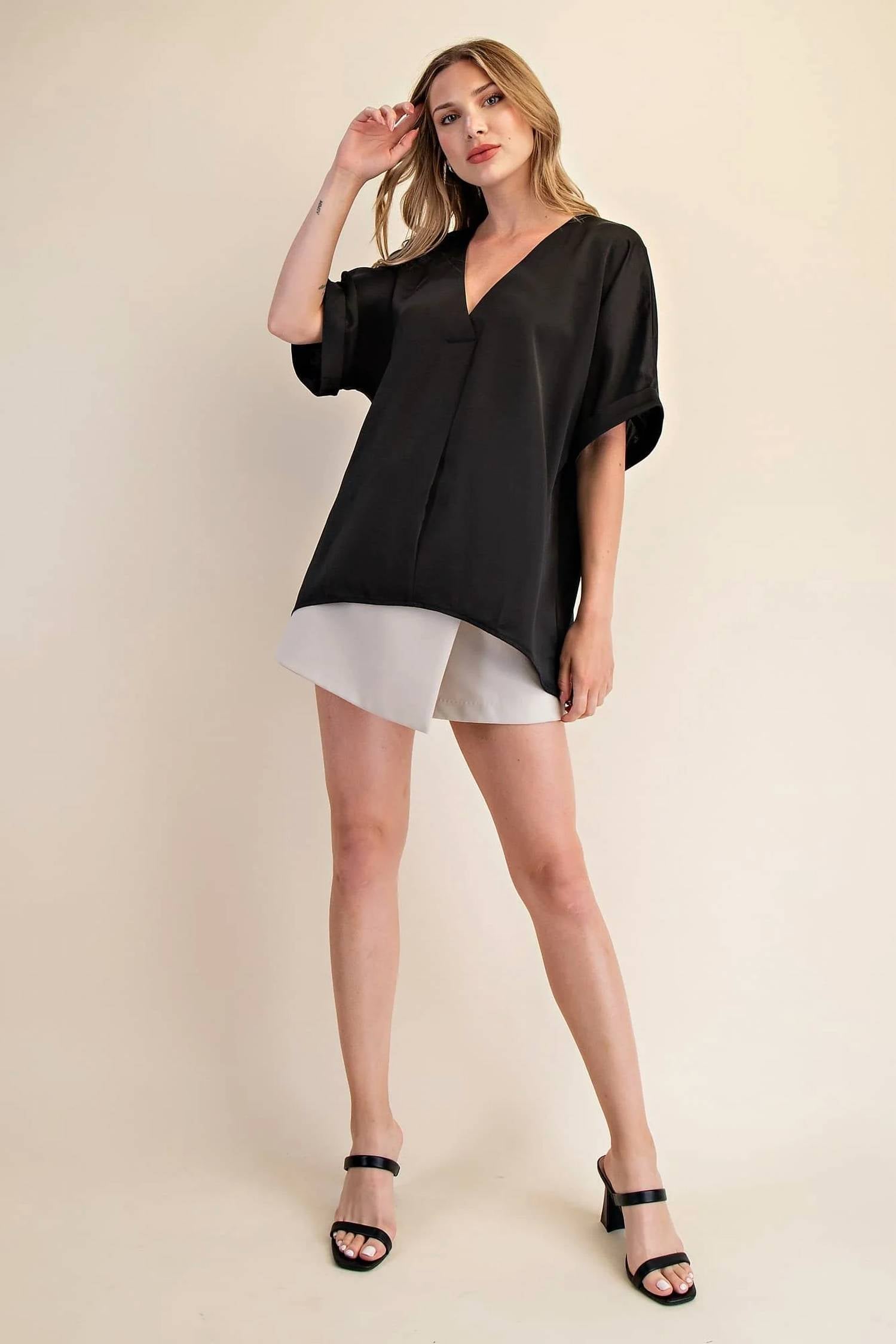 Glam - Reba V-neck Top
