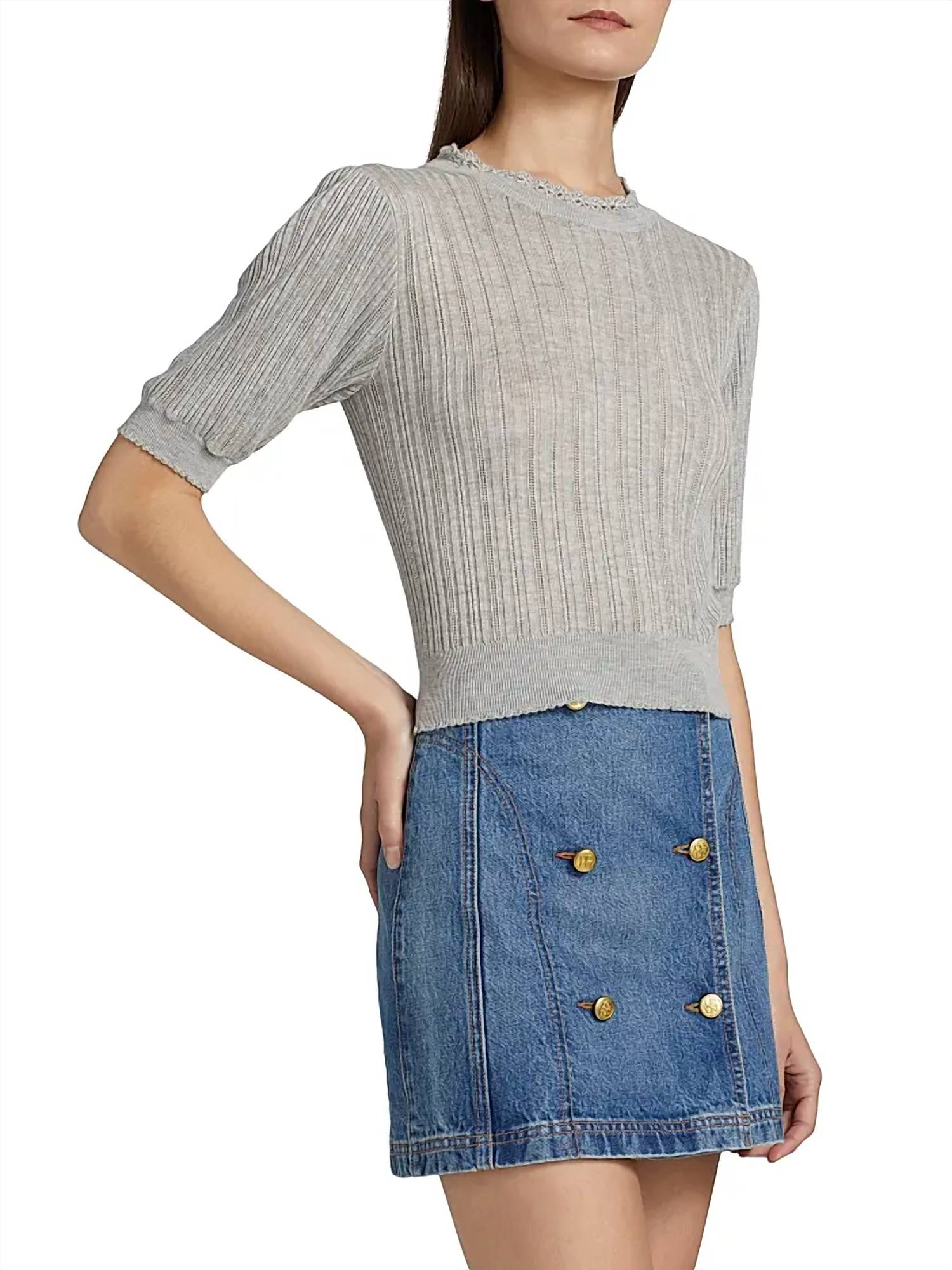 Ulla Johnson - Gemma Short Sleeve Knit Top