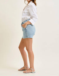 Judy Blue - High Waist Trouser Denim Short