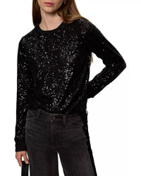 Sanctuary Sparkle Together Top in black - women's long sleeve top - view 6
