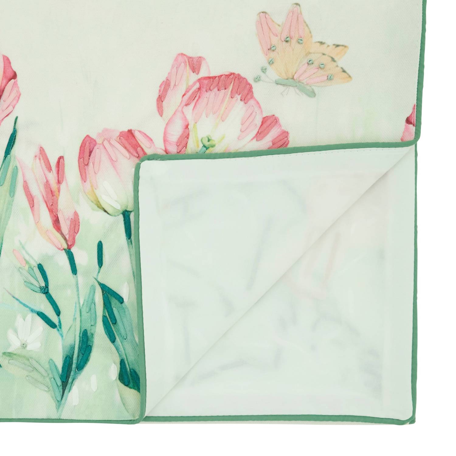 Saro Lifestyle - Floral Butterfly Decorative Table Runner