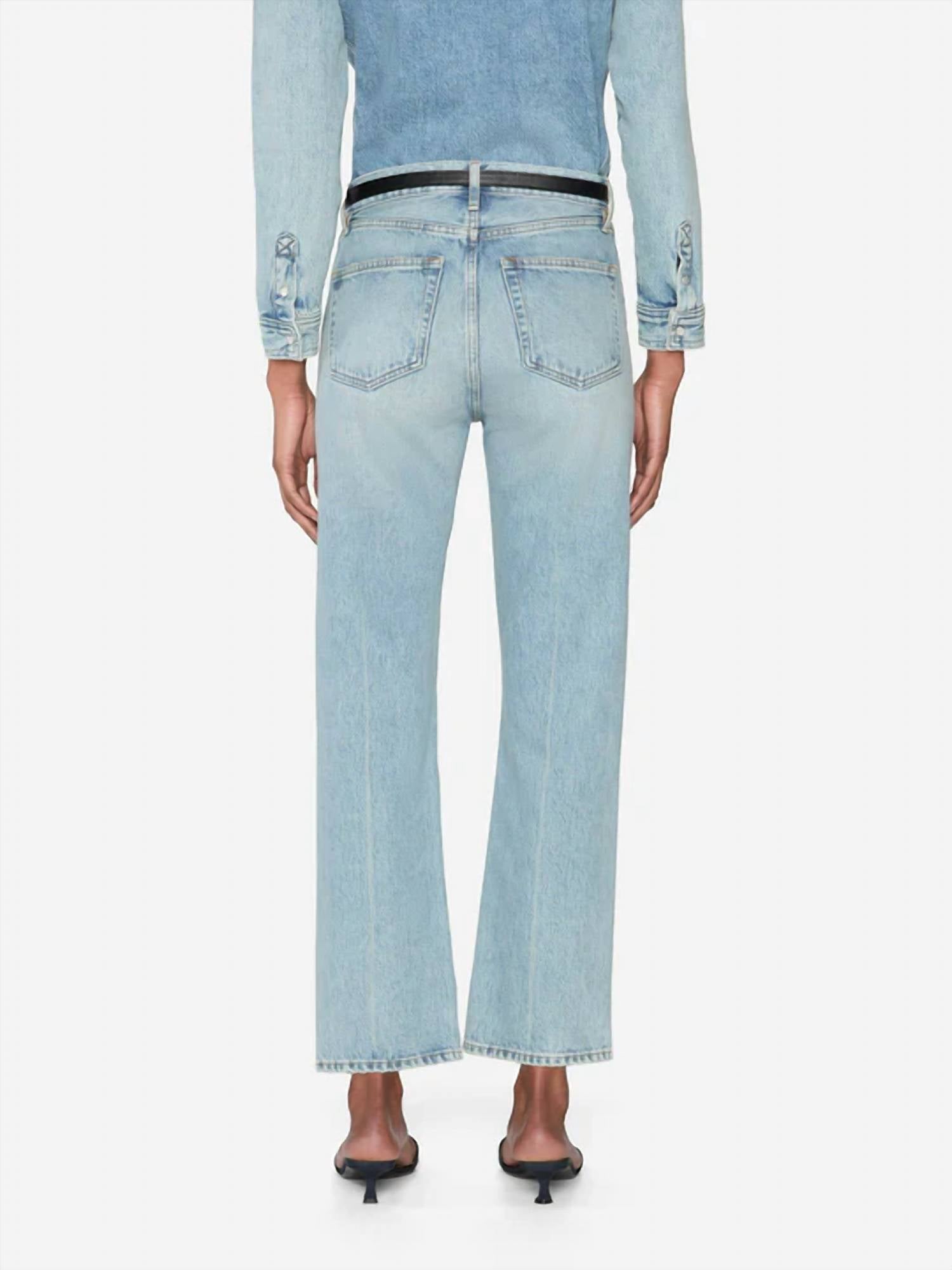 Frame - Vertical Crop Straight Leg Jean