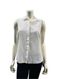 Fdj - Women's Sleeveless Eyelet Top