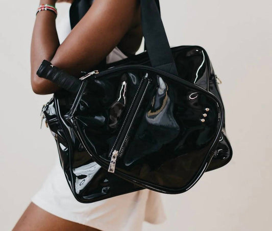 Pretty Simple - Poppy Patent Pickleball Bag