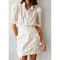 Elliatt - Butterfly Appliqué Mini Skirt