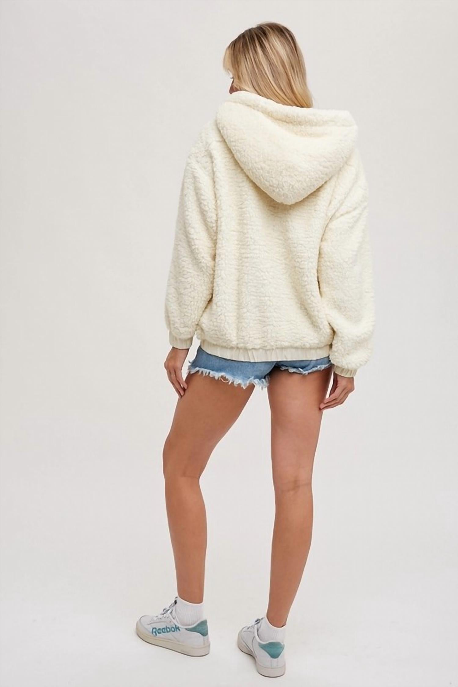 Bluivy - Sherpa Hoodie Pullover Jacket