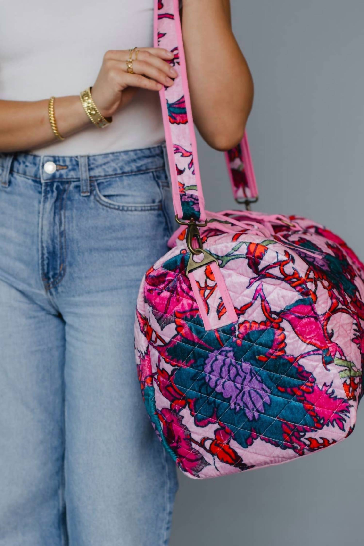 Panache Apparel - Women's Floral Duffel Bag