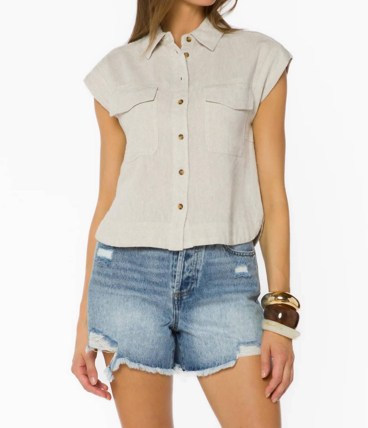 Velvet Heart - Jordan Button Up Top