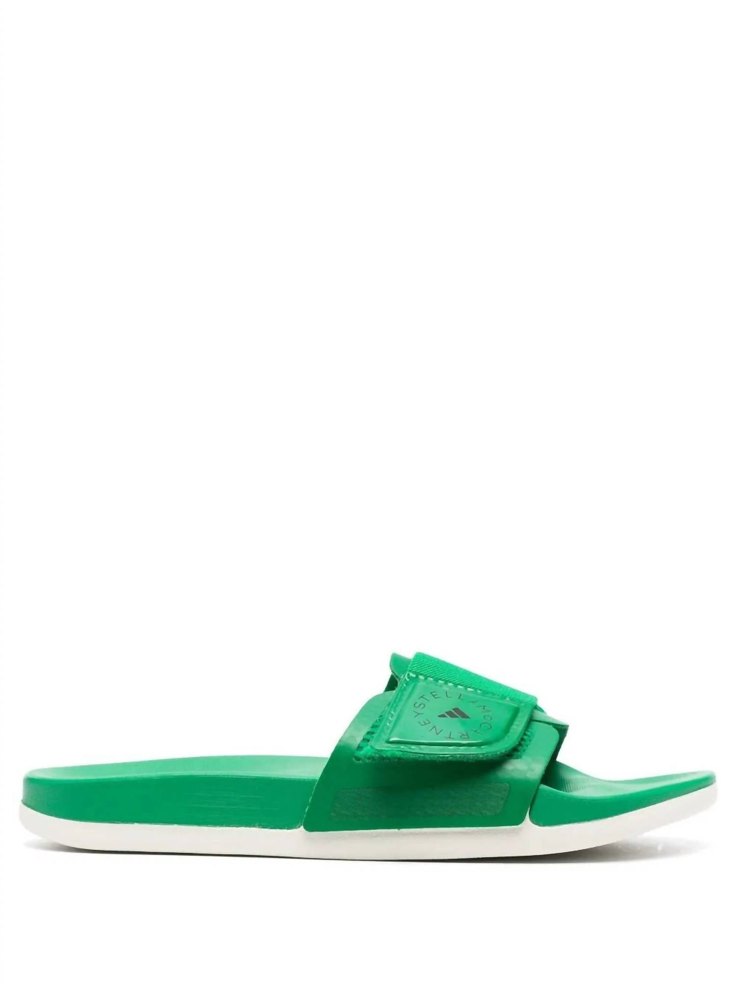 Adidas By Stella Mccartney - Women's Logo Touch-strap Sliders