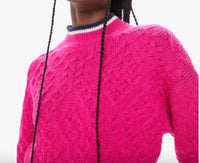 Mother - Mock Neck Jumper Crop Sweater