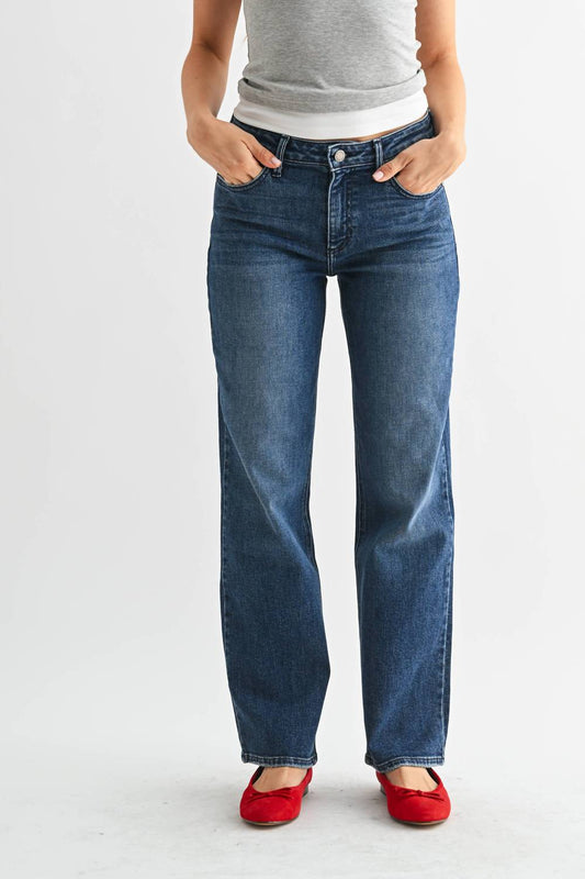 Just Black Denim - Stretchy Straight Jeans