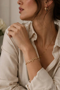 Canvas Style - Women's Cowgirl Cursive Hinge Bangle