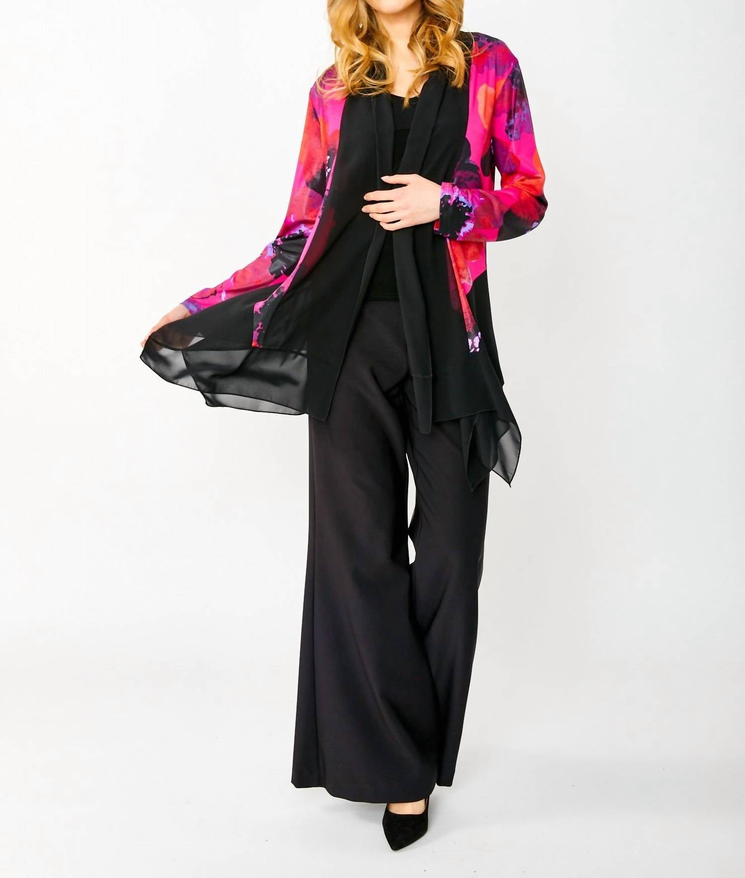 Frank Lyman - Floral Sheer Jacket