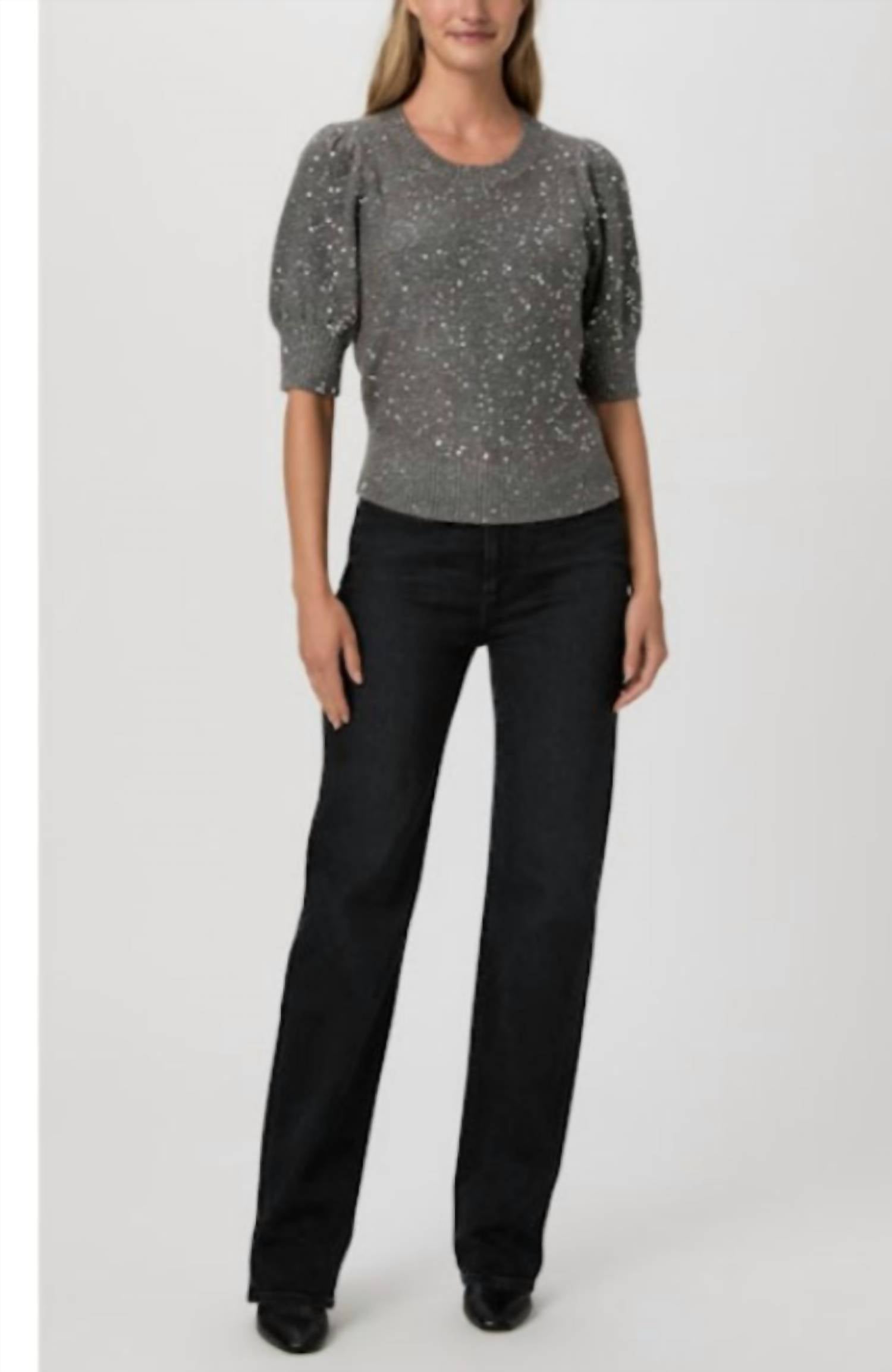 Paige - Gladiolus Sequin-embellished Sweater