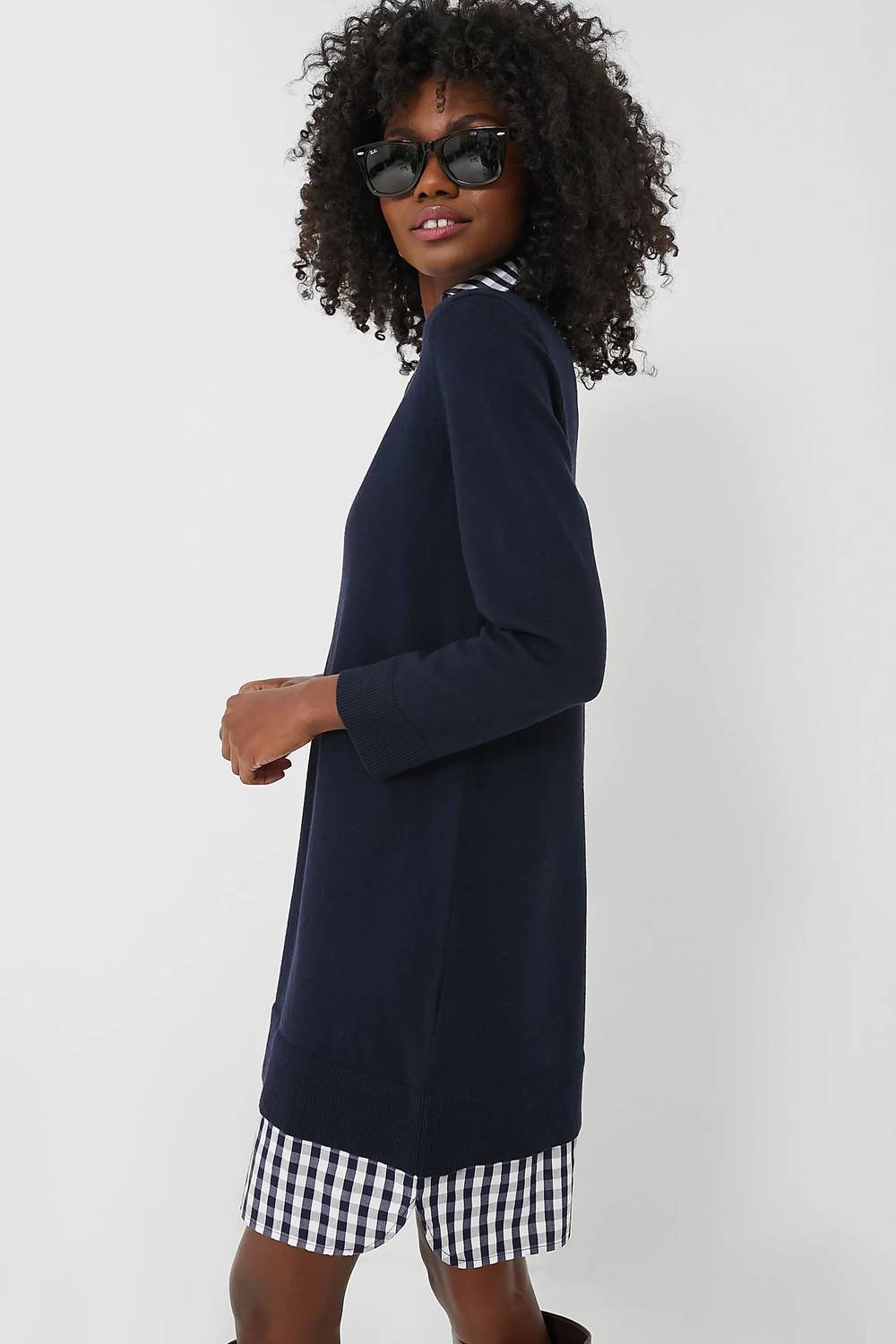 Draper James - Wool And Cotton Combo Sweaterdress