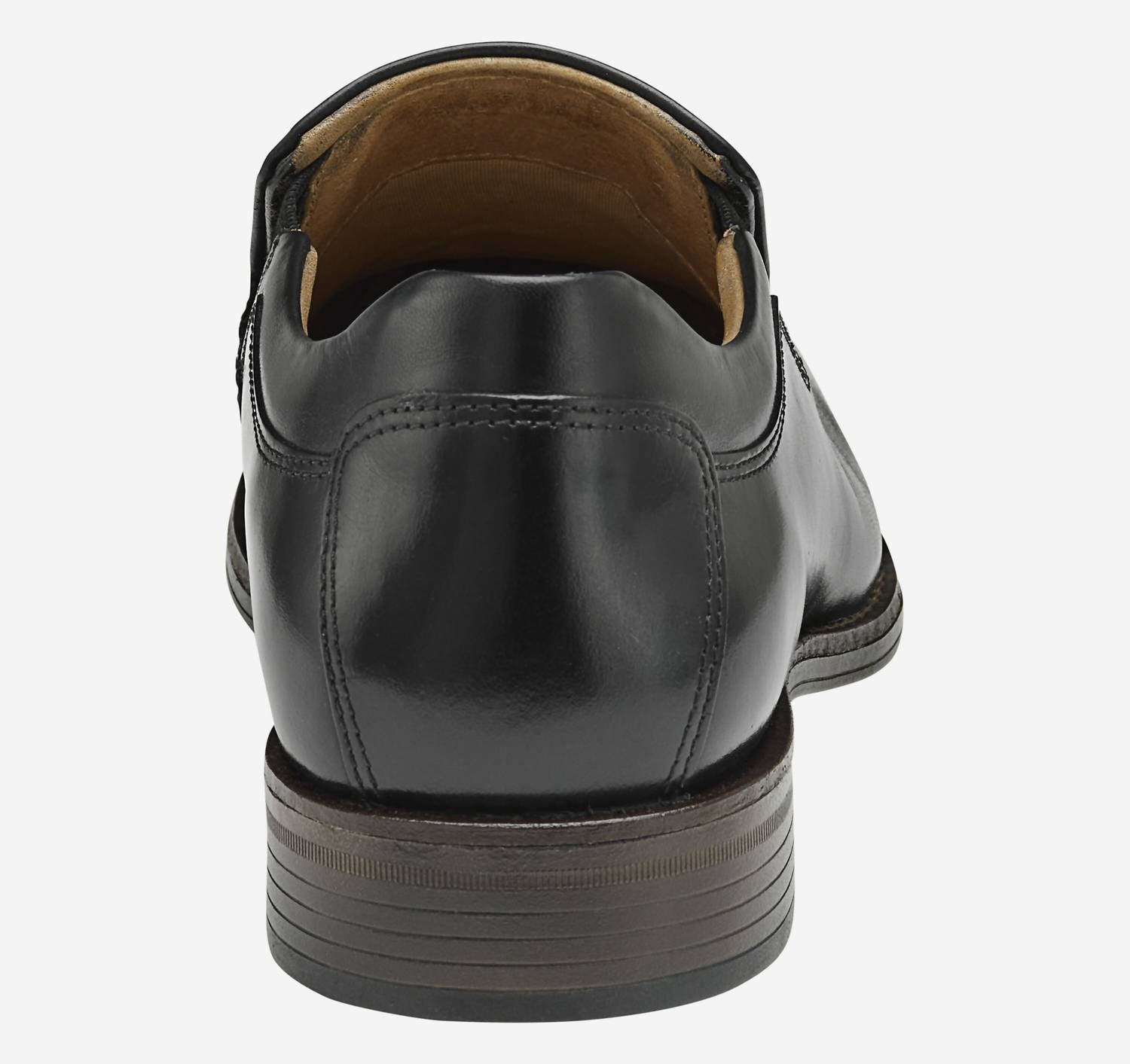 JOHNSTON & MURPHY Men's Lewis Venetian Dress Shoes in black full grain - men's loafer - alternate view