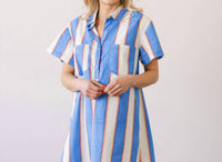 Sunshine Tienda - Isla Cabana Stripe Getaway Mini Dress