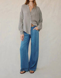 Bella Dahl - Shirred Mandarin Collar Shirt