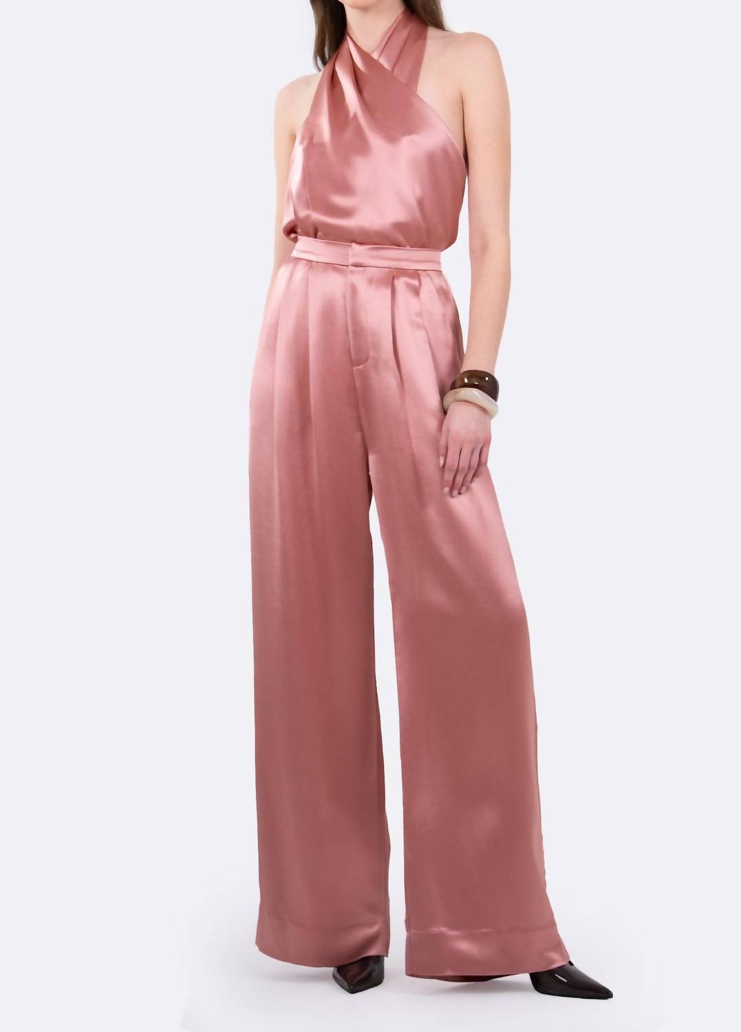 Nonchalant Label - Sable Cross Front Halter Top