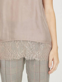 Brochu Walker Lai Silk Cami Top in dusty rose - women's shirt - view 5