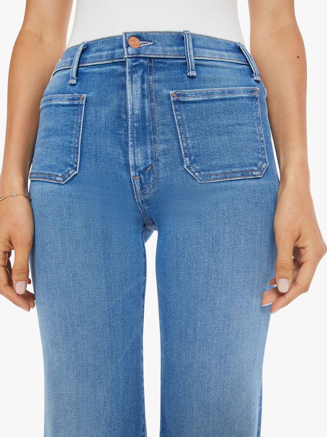 Mother - Hustler Roller Patch Pocket Sneak Jean