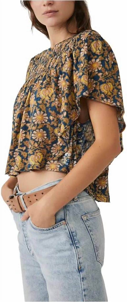 Free People - Printed Ruffled Up Top