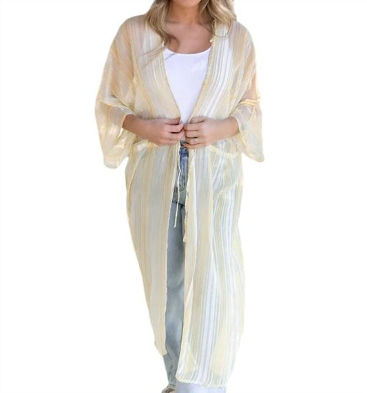 Poll - Sheer Striped Kimono