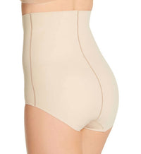 TC Fine Intimates Sleek Essentials Hi Waist Brief in beige - women's intimate - detail view
