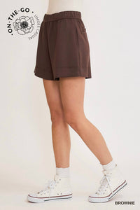 Umgee - Luxeknit Mid Rise Pull On Shorts
